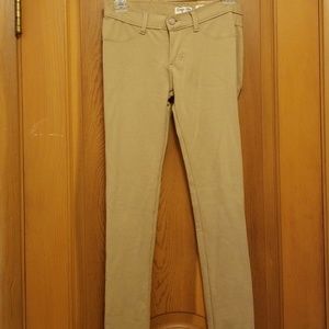 Indigo Rein Cotton Beige Pants, Size 3